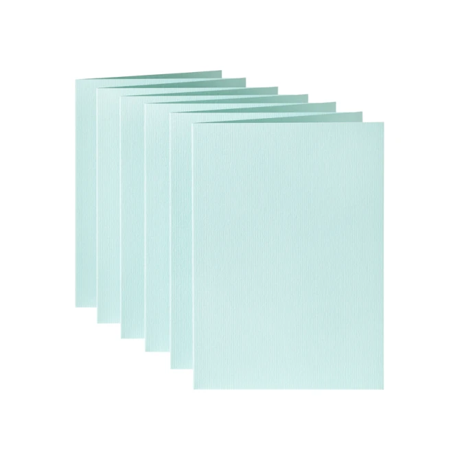 Correspondentiekaart Papicolor dubbel 105x148mm zeegroen pak à 6 stuks