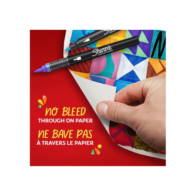 Creatieve marker Sharpie assorti blister à 5 stuks