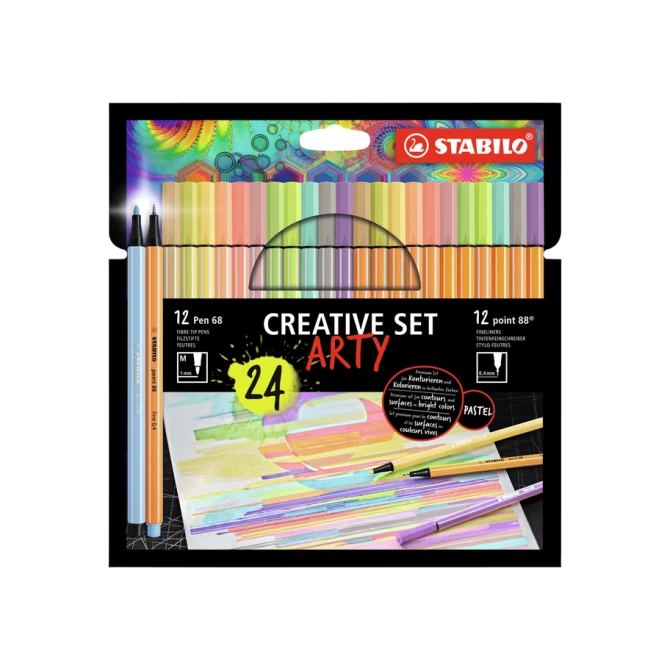 Creative set STABILO 8868/24 Arty assorti etui à 24 stuks