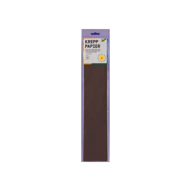Crêpepapier Folia 50x250cm 10vel 115 chocoladebruin