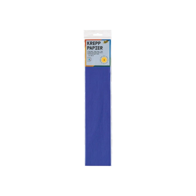 Crêpepapier Folia 50x250cm 10vel 128 briljantblauw