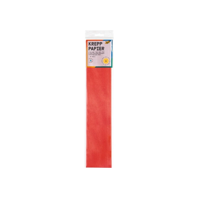Crêpepapier Folia 50x250cm 10vel 134 vuurrood