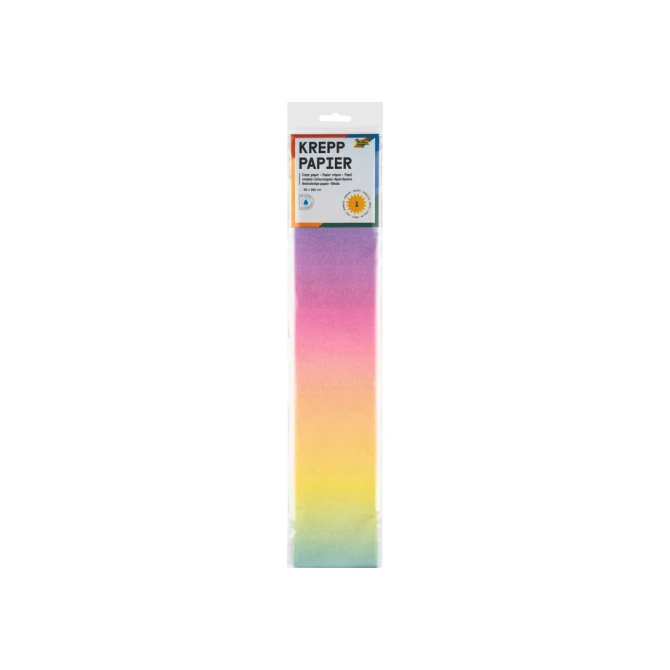 Crêpepapier Folia 50x250cm 10vel 1650 regenboog
