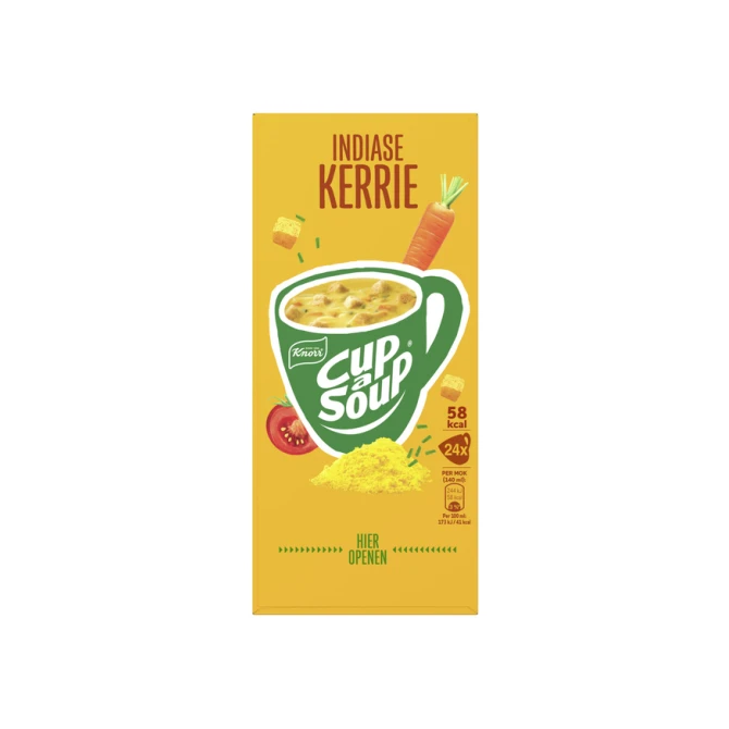 Cup-a-Soup Knorr Indiase kerrie 24x140ml