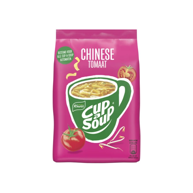 Cup-a-Soup Knorr machinezak Chinese tomaat 140ml