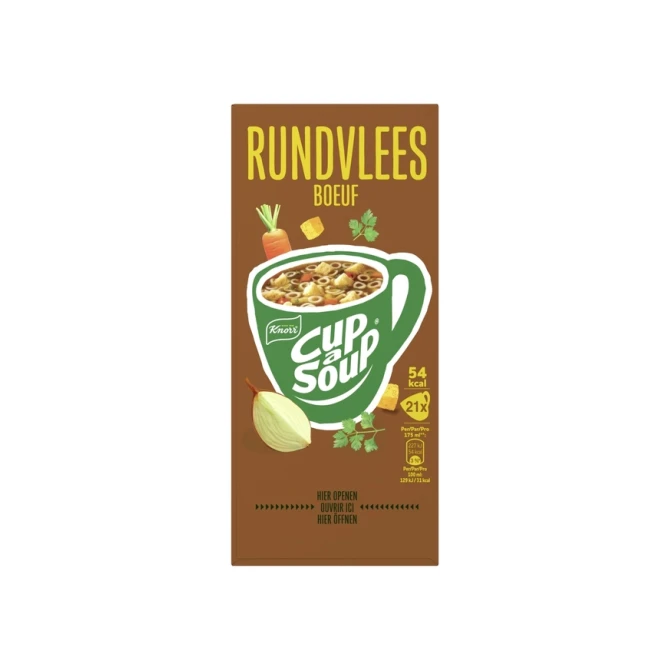 Cup-a-Soup Knorr rundvlees 21x175ml
