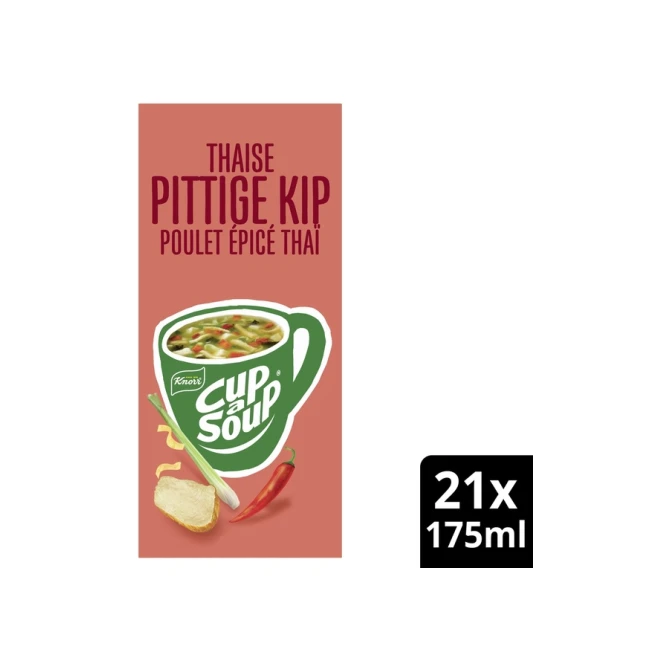Cup-a-Soup Knorr Thaise pittige kip 21x175ml