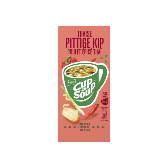 Cup-a-Soup Knorr Thaise pittige kip 21x175ml