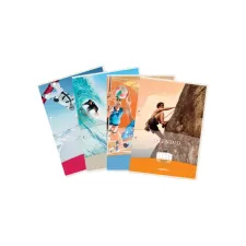 Cursusblok Aurora A4 ruit 10x10mm 2-gaats 200 pagina's 70gr Cursusblok Aurora A4 ruit 10x10mm 2-gaats 200 pagina's 70gr