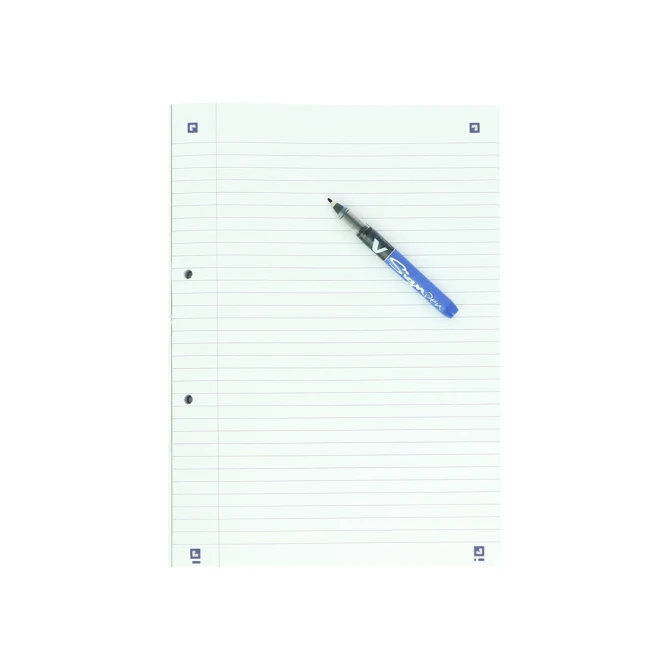 Cursusblok Oxford School A4 lijn 2-gaats 200 pagina's 80gr assorti