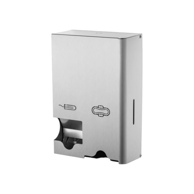 Dameshygiënedispenser MediQo-line klein RVS fingerprint coating