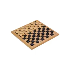 Damspel Longfield Games hout 30x30cm