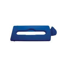 Deksel Rubbermaid Slim Jim Recyclestation inwerpopening voor papier blauw