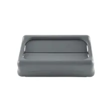 Deksel Rubbermaid Slim Jim Vented gesloten met swingsysteem grijs