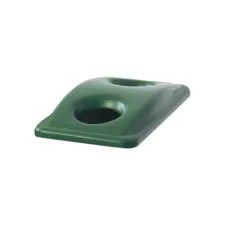 Deksel Rubbermaid Slim Jim Vented inwerpopening voor flesjes en blikjes groen