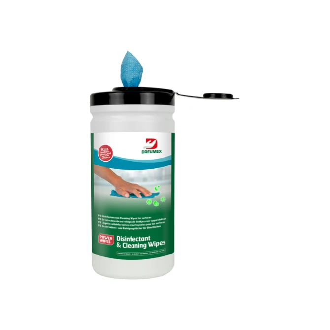 Desinfectiedoekjes Dreumex Disinfectant & Cleaning bus 170 stuks blauw
