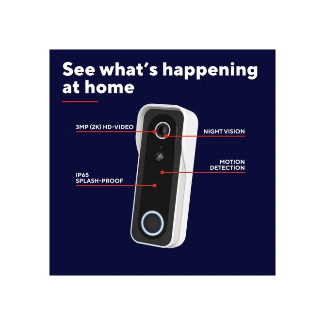 Deurbelcamera Trust DOORCAM-3000 Wi-Fi wit