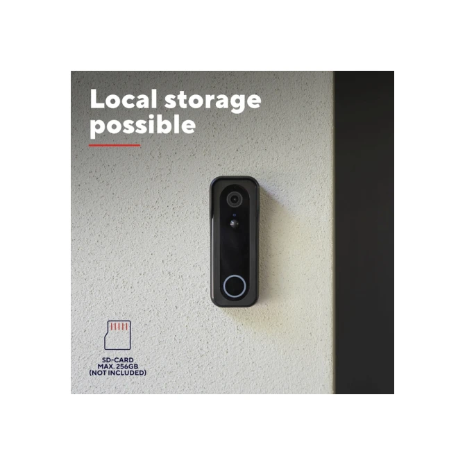 Deurbelcamera Trust DOORCAM-3000B Wi-Fi zwart