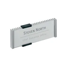 Deurbordje Durable 149x52mm metaal/zilver Deurbordje Durable 149x52mm metaal/zilver