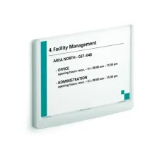 Deurbordje Durable Click sign A5 liggend wit Deurbordje Durable Click sign A5 liggend wit