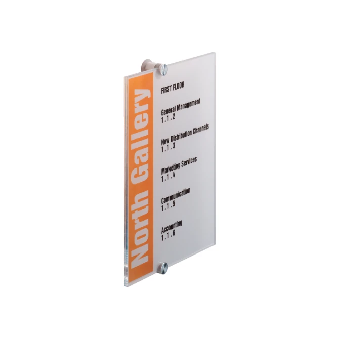 Deurbordje Durable crystal sign 4825 210x297mm