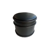 Deurstopper BRASQ  met rubberen ringen zwart
