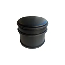 Deurstopper BRASQ  met rubberen ringen zwart