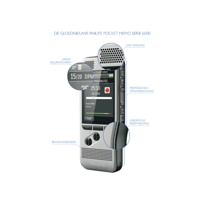 Dicteerapparaat Philips PocketMemo DPM6000