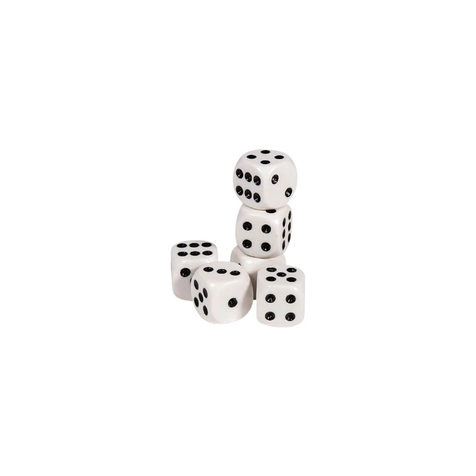Dobbelstenen Clown Games  blister à 6 stuks