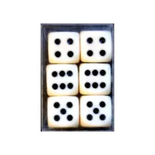 Dobbelstenen Verhaak 6 stuks