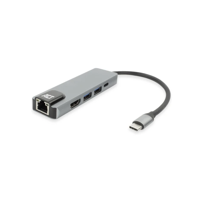 Dockingstation ACT USB-C 4K voor 1 HDMI monitor