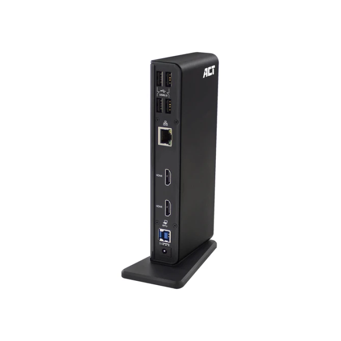 Dockingstation ACT USB-C Dual Monitor met laadpoort
