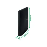 Documentenbox Leitz Recycle A4 PP zwart