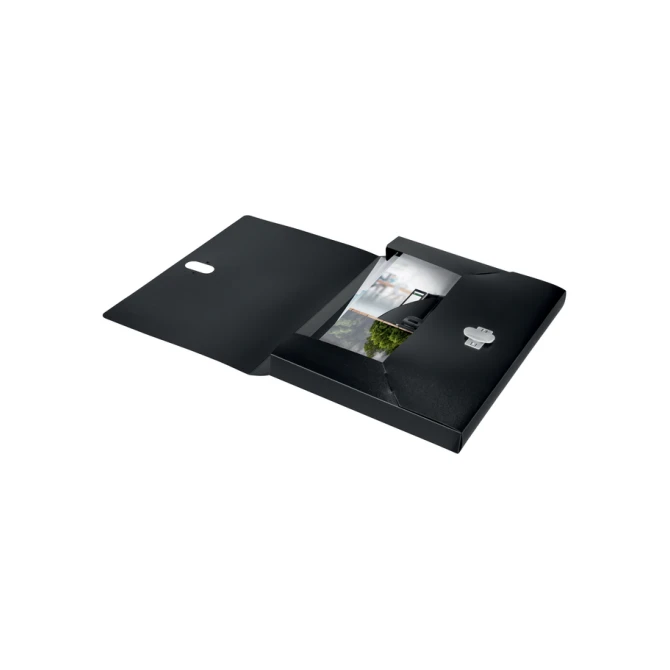 Documentenbox Leitz Recycle A4 PP zwart