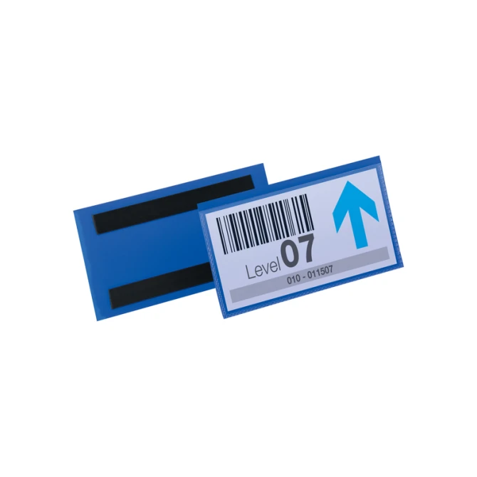 Documenthoes Durable magnetisch 150x67mm blauw 50 stuks
