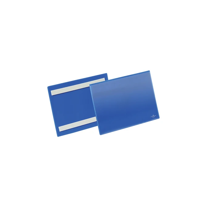 Documenthoes Durable zelfklevend A5 liggend blauw 50 stuks
