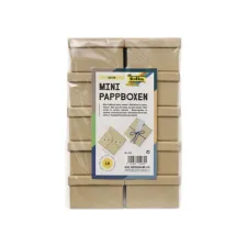Doos karton Folia mini 7,5x7,5x4,5cm 10 stuks kraft