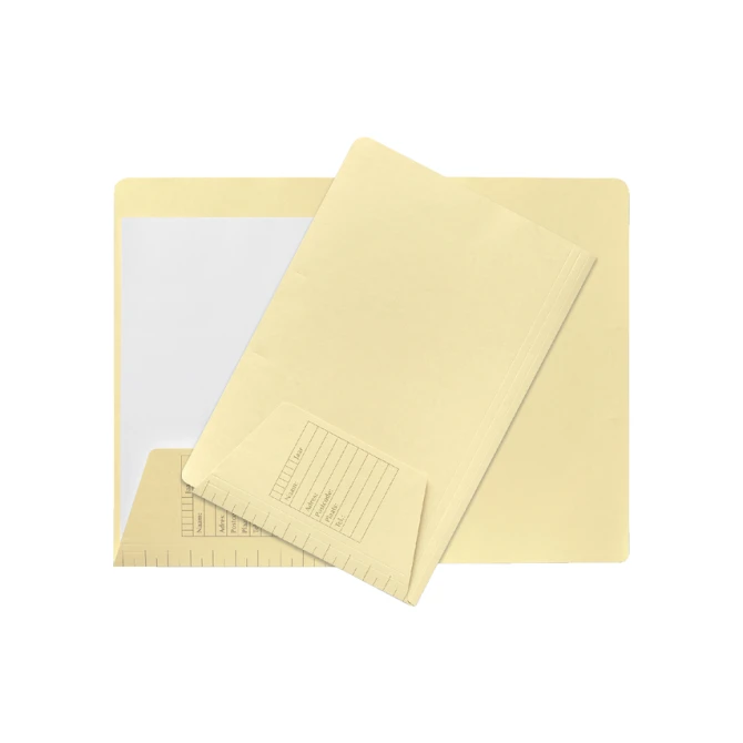 Dossiermap Djois folio 1 klep 160gr lichtgeel