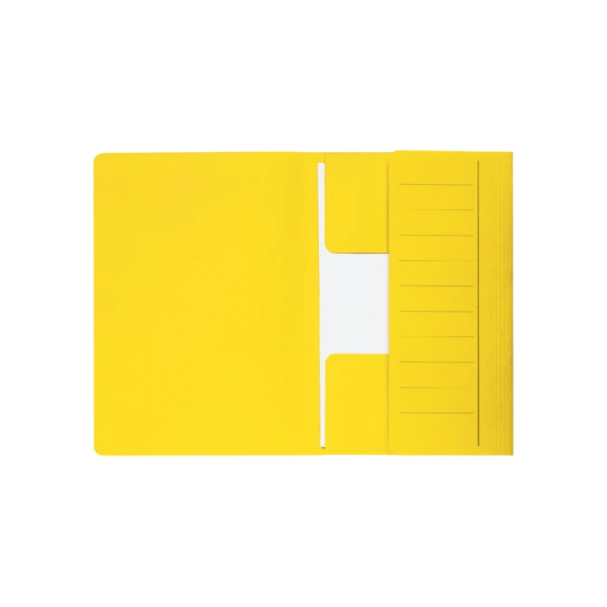 Dossiermap Djois Secolor Mammoet folio 3 kleppen 250gr recylced geel