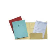 Dossiermap Esselte A4 3 kleppen manilla 275gr blauw