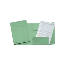 Dossiermap Esselte A4 3 kleppen manilla 275gr groen