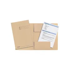 Dossiermap Esselte folio 3 kleppen manilla 275gr gems Dossiermap Esselte folio 3 kleppen manilla 275gr gems