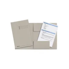 Dossiermap Esselte folio 3 kleppen manilla 275gr grijs Dossiermap Esselte folio 3 kleppen manilla 275gr grijs