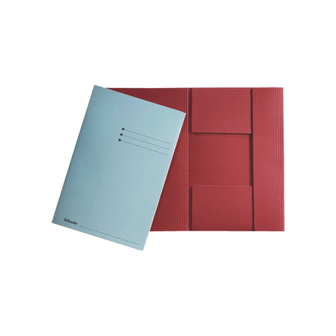 Dossiermap Esselte folio 3 kleppen manilla 275gr groen