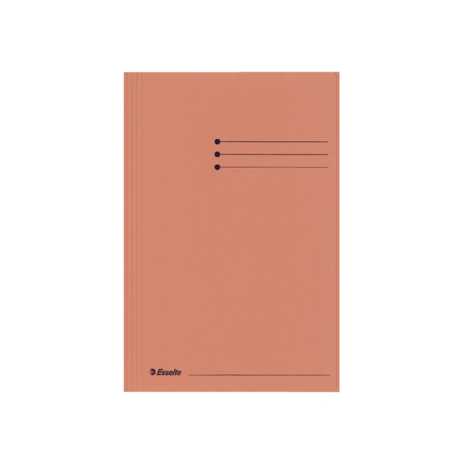 Dossiermap Esselte folio 3 kleppen manilla 275gr oranje