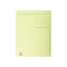 Dossiermap Exacompta Forever A4 3 kleppen 280gr geel Dossiermap Exacompta Forever A4 3 kleppen 280gr geel