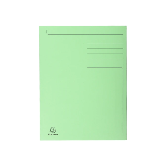 Dossiermap Exacompta Forever A4 3 kleppen 280gr groen