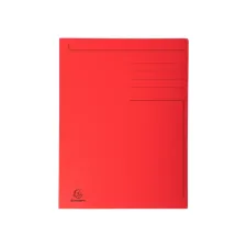 Dossiermap Exacompta Forever A4 3 kleppen 280gr rood Dossiermap Exacompta Forever A4 3 kleppen 280gr rood