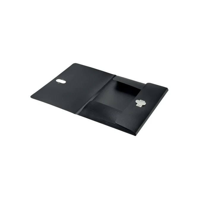 Dossiermap Leitz Recycle A4 3-kleps PP zwart