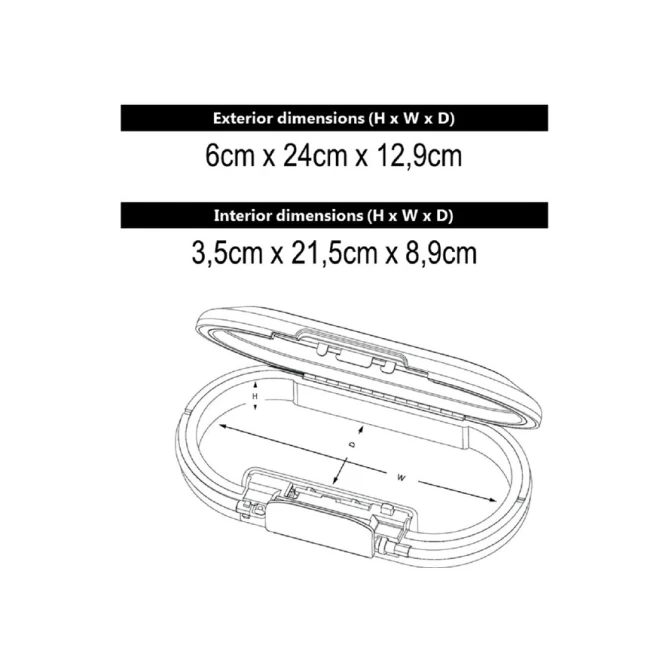 Draagbare kluis MasterLock Safe space met combinatieslot en kabel wit